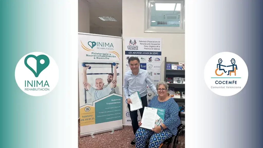neurorrehabilitación y fisioterapia a domicilio en Valencia, fisioterapia cerca de mi, terapia ocupacional, estimulación cognitiva, precio sesión terapia ocupacional, fisioterapia cerca de mi. Transformando Vidas: Colaboración con COCEMFE VALENCIA.